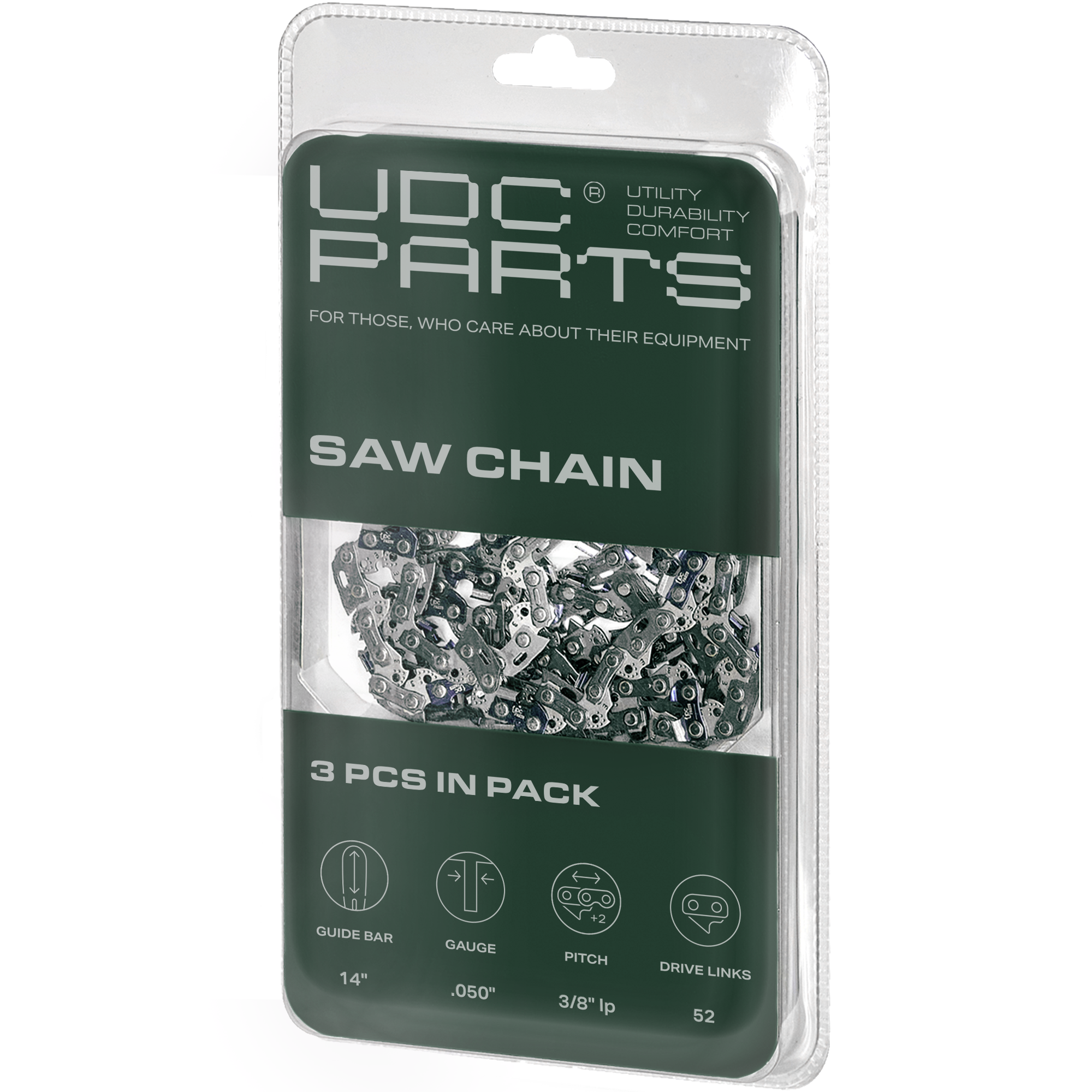 Chainsaw Chain -  Stars-deals 3-Pack 14 Inch Chainsaw Chain for 14-Inch Bar, 52 Drive Links, 3/8