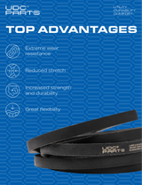  Stars-deals Snow Thrower Auger Belt 579932 / Aramid Cord / 33.00 inches / for Craftsman Murray MTD Snapper 1733324SM 579932MA MT579932MA Ariens 07204200 72042