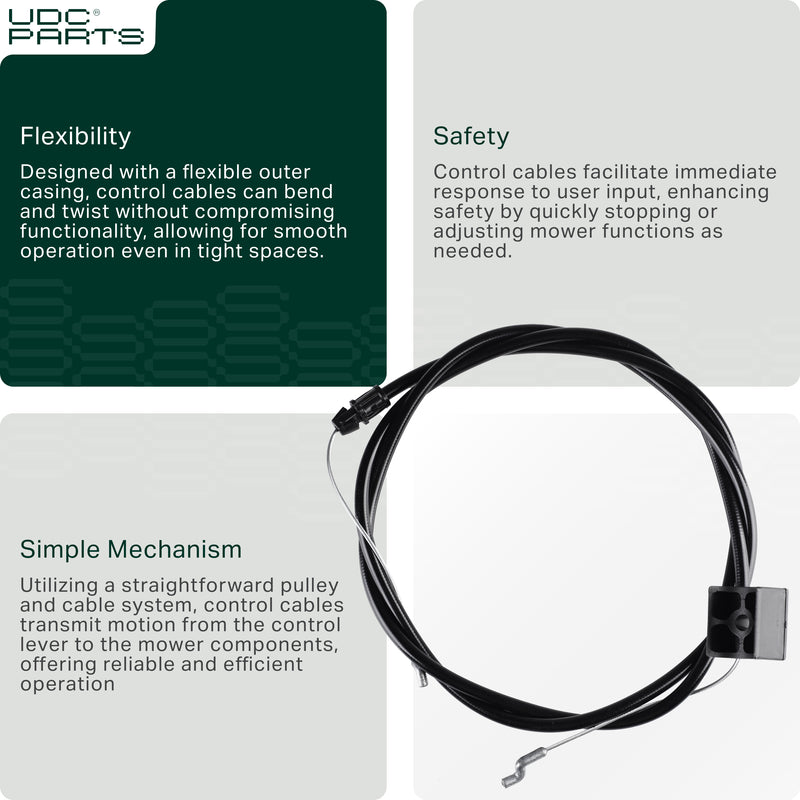  Stars-deals 104-8677 Control Cable for Toro 20001 20003 20005 20009 20016 20019 20069 20071 20072 20995 Lawn Mowers
