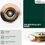  Stars-deals 127783 Idler Pulley / Replaces OEM Part for AYP Husqvarna 127783 139245 532139245 532127783 532139245