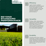  Stars-deals 532129861 Idler Pulley / 42 48 54 inch deck / for Craftsman Husqvarna Poulan 129861 153535 173436 177865 532173436 532153535