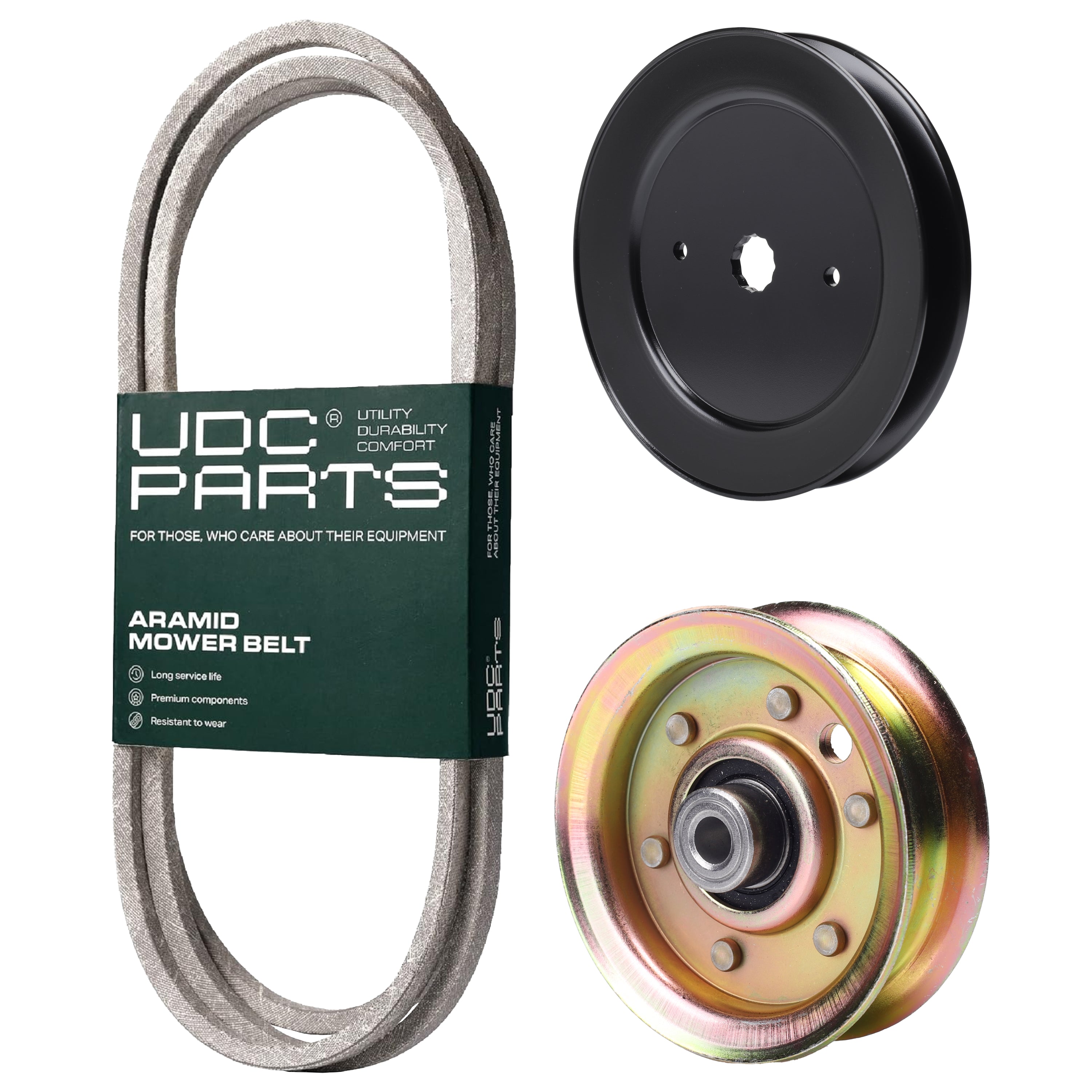 Aftermarket Lazer Mower Parts -  Stars-deals Mower Kit / Belt 140294 + Pulley 129861 + Pulley 173437 / Fits Lazer LZ165107H