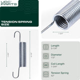  Stars-deals 532169022 Tension Spring / 2 pcs / for Husqvarna AYP Craftsman 133503 169022 05-022 MOM70-0048