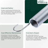  Stars-deals 532169022 Tension Spring / 2 pcs / for Husqvarna AYP Craftsman 133503 169022 05-022 MOM70-0048