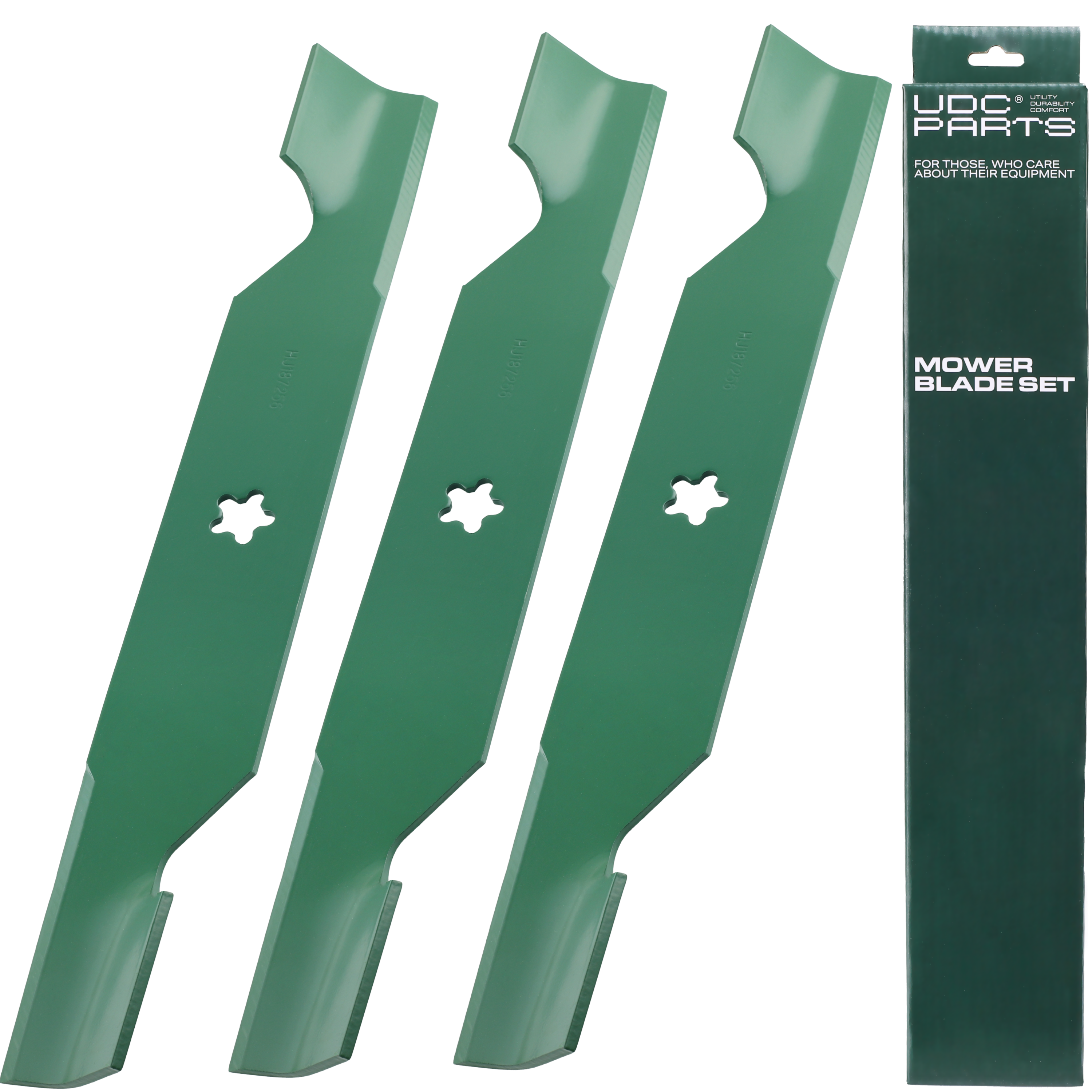OEM–Equivalent Poulan Mower Blades -  Stars-deals Notched Mower Blades for Husqvarna 54 Inch 532187256 Z254 YTH2454 LGT2554 LGT2654 RZ5424 YTH24V54 / Fits Craftsman Poulan Replaces OEM no. 187256 187254/3 Pack High Lift