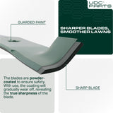  Stars-deals Notched Mower Blades for Husqvarna 54 Inch 532187256 Z254 YTH2454 LGT2554 LGT2654 RZ5424 YTH24V54 / Fits Craftsman Poulan Replaces OEM no. 187256 187254/3 Pack High Lift