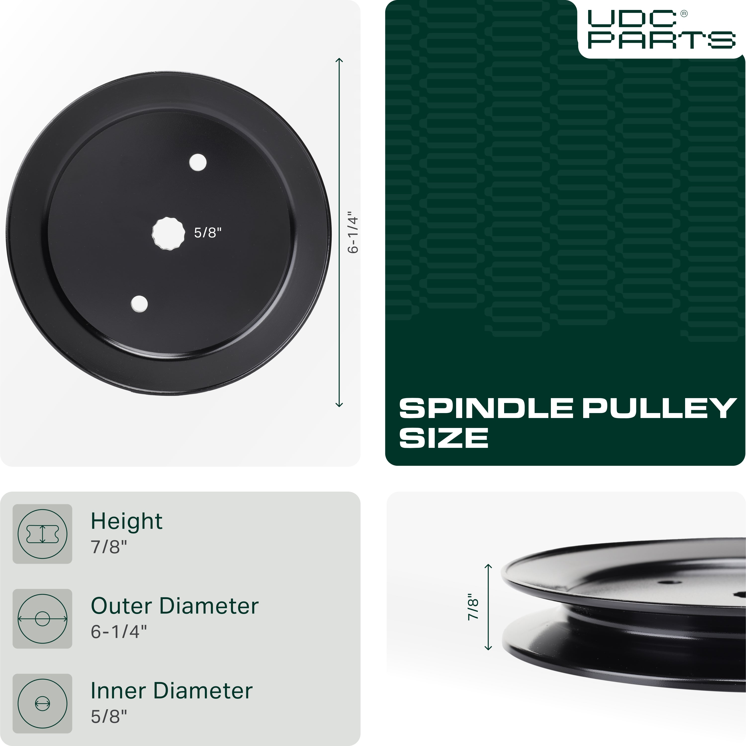 Mower Pulleys -  Stars-deals 532195945 Idler Pulley / 42 46 inch deck/for Craftsman Poulan Husqvarna 195945 197473 197473 532197473 CT153 CT154 CTH163T CTH164T CTH173