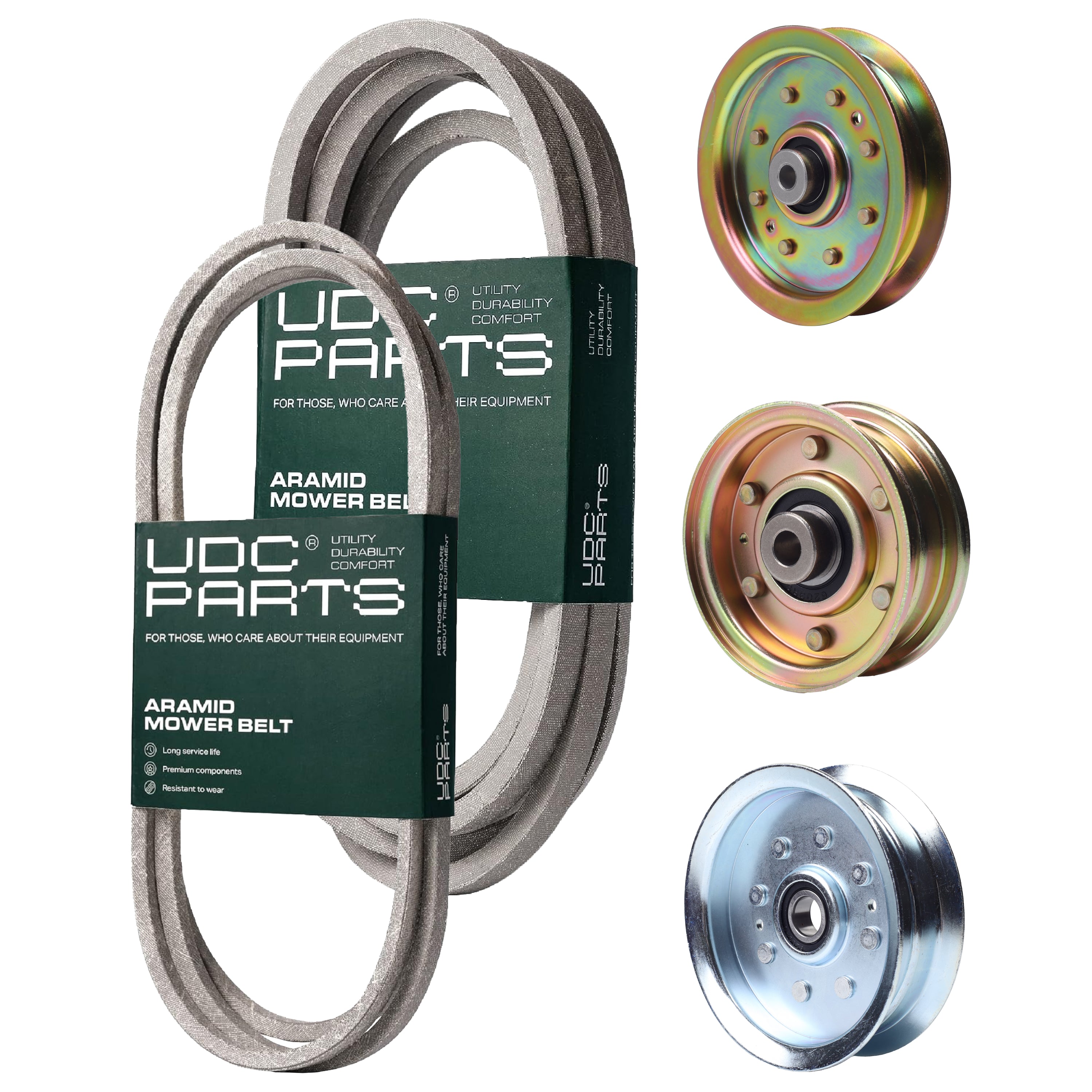 OEM–Equivalent Columbia Belt -  Stars-deals Mower Kit / Belt 754-04240 + Belt 954-04207 + Pulley 756-04224 + Pulley 956-04129 + Pulley GY20629 / Fits Cub Cadet LTX-1050
