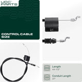  Stars-deals 2034B Control Cable for Swisher ST50022STDQ ST6002212V ST60022DXQ12RK ST60022Q ST65022DXQ ST67522BS ST67522Q and ST65022Q High Wheel Trimmers