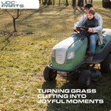  Stars-deals 942-0610A Mulching Blades for Cub Cadet Yard Machines MTD Bolens Troy Bilt Huskee LT3800 Murray M115-38 38 Inch Replaces OEM no. 742-0610 742-0610A 7420610 942-0610 GW-7420610 33020 / 2 Pack