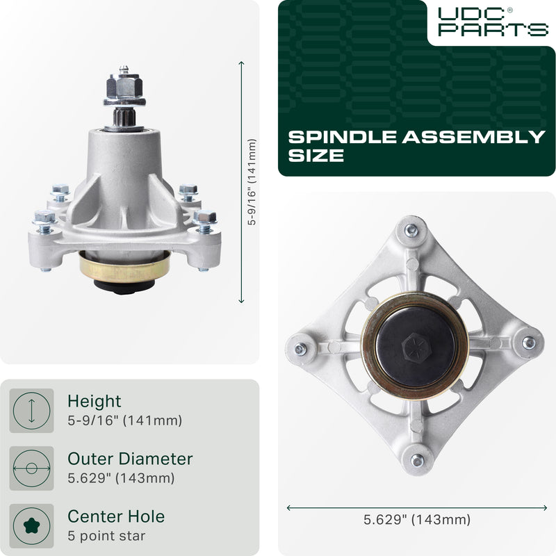  Stars-deals 532174356 Spindle Assembly / 48 inch deck / for AYP 174356 174358 Husqvarna 587125201 532174358