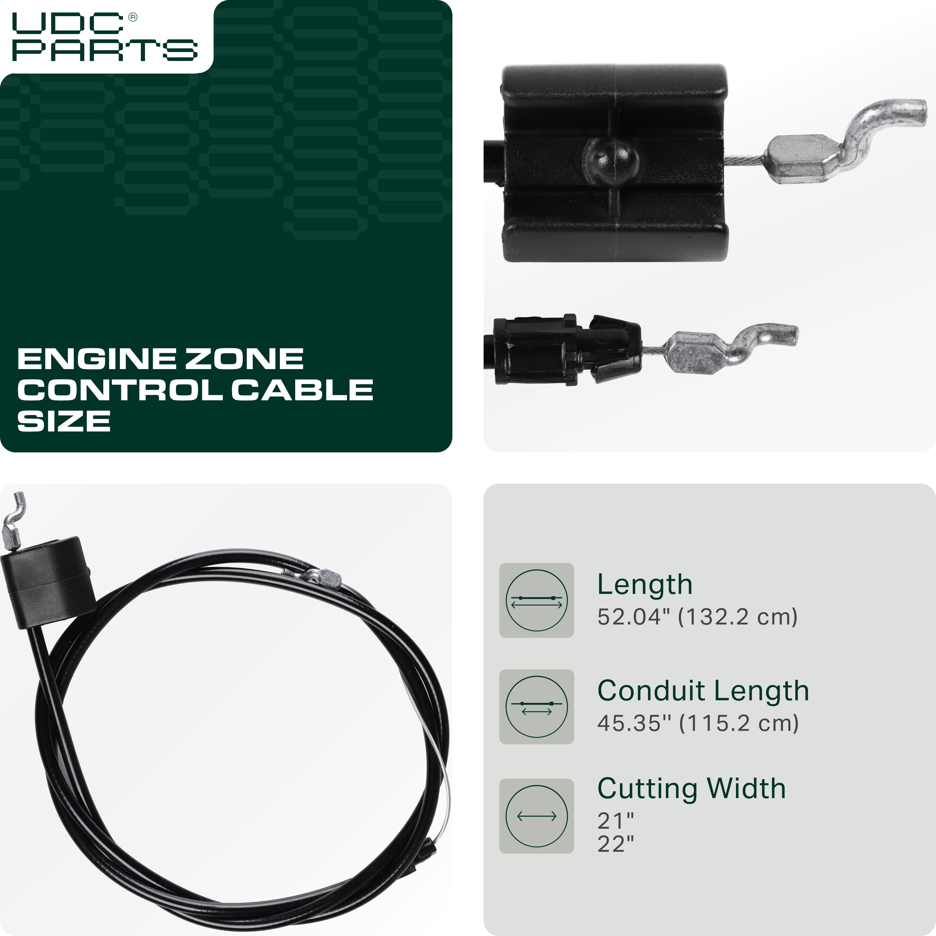 Control Cable -  Stars-deals 532176556 Engine Zone Control Cable for Husqvarna Craftsman Poulan Roper Weed Eater 176556 162778 163799 176577 180817 532176577 Lawn Mowers