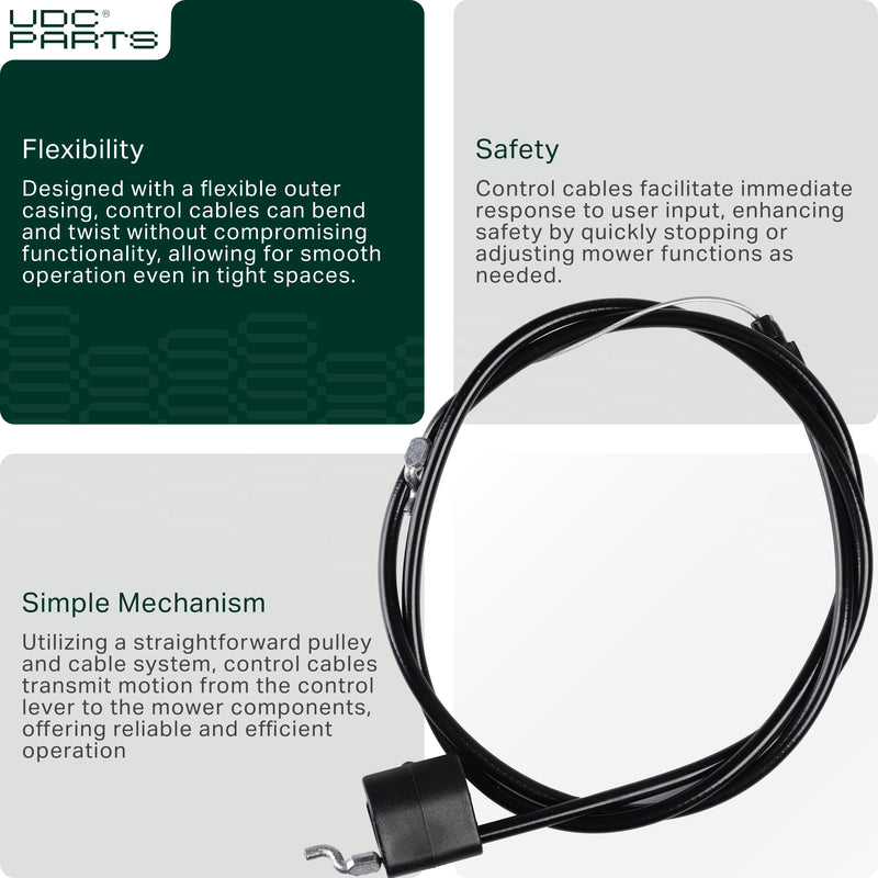  Stars-deals 532176556 Engine Zone Control Cable for Husqvarna Craftsman Poulan Roper Weed Eater 176556 162778 163799 176577 180817 532176577 Lawn Mowers