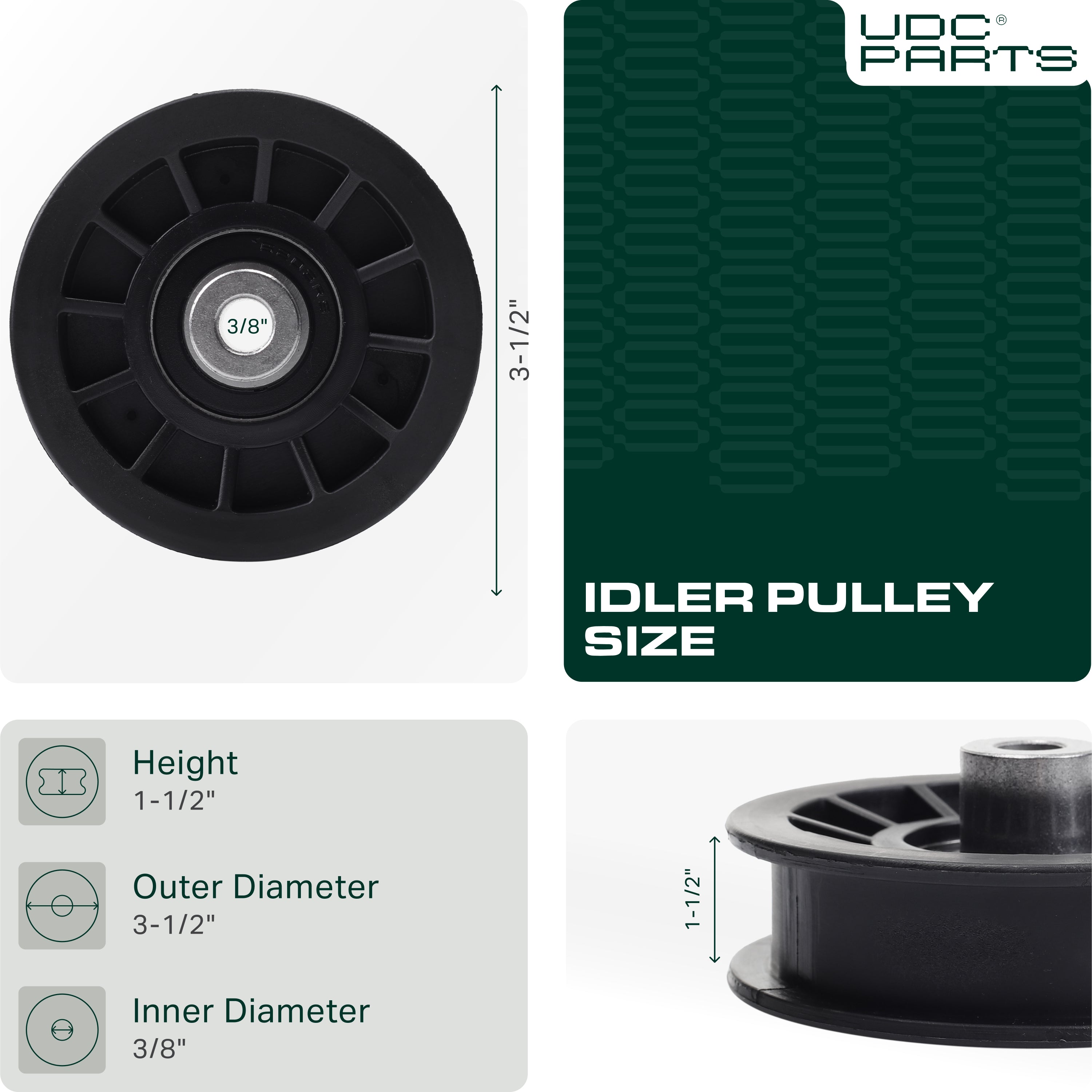 Mower Pulleys -  Stars-deals 532194327 Idler Pulley / 42 54 inch deck / for Husqvarna YTH2042 YTH2246 YTH2348 YTH2454