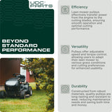  Stars-deals 196104 Idler Pulley / 48 54 inch deck / for Husqvarna 532196104 197380 532197380 TS342 TS343 TS348 TS352 YT42DXLS