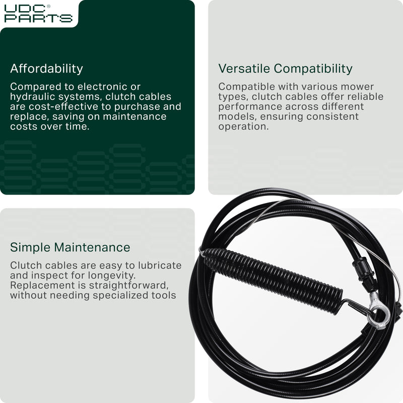  Stars-deals 532435110 Clutch Control Cable for 46 inch Husqvarna AYP Craftsman 435110 408319 532408319 Lawn Mowers