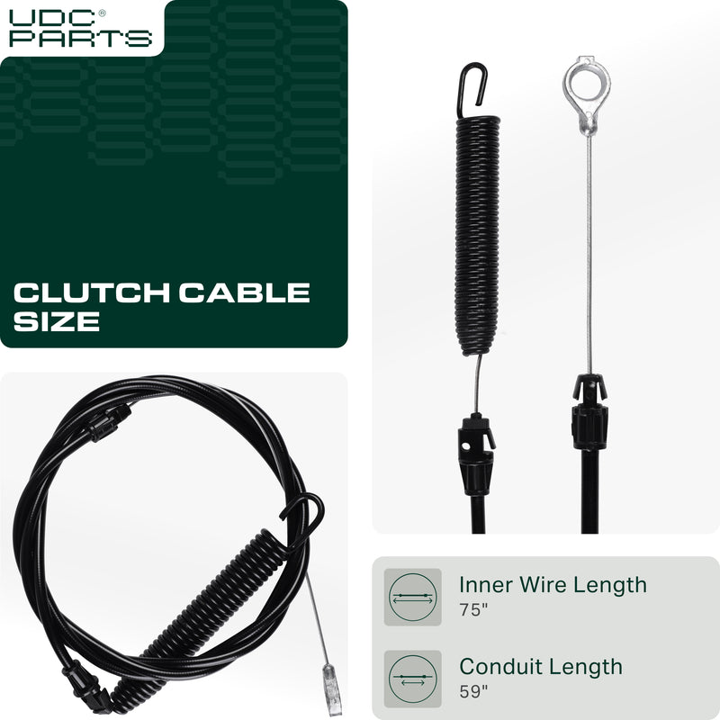  Stars-deals 532435111 Clutch Cable for 42 inch AYP Husqvarna Craftsman Poulan Ariens 532197257 532408714 197257 435111 YT3000 YT4000 YTS 4000 3000 DYS4500 DY4500 Lawn Mowers