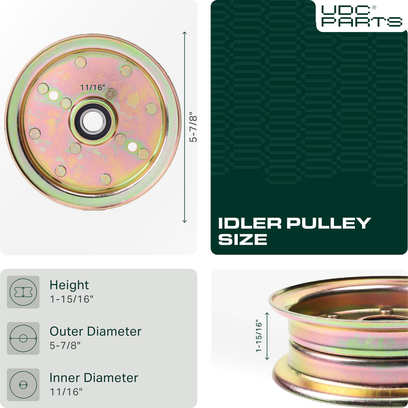  Stars-deals 539132728 Idler Pulley / 46 inch deck / for Husqvarna 589766101 589766102 539131148 539112196 Craftsman 196104 197380 Z4218 Z4219 Z4824 Z5426