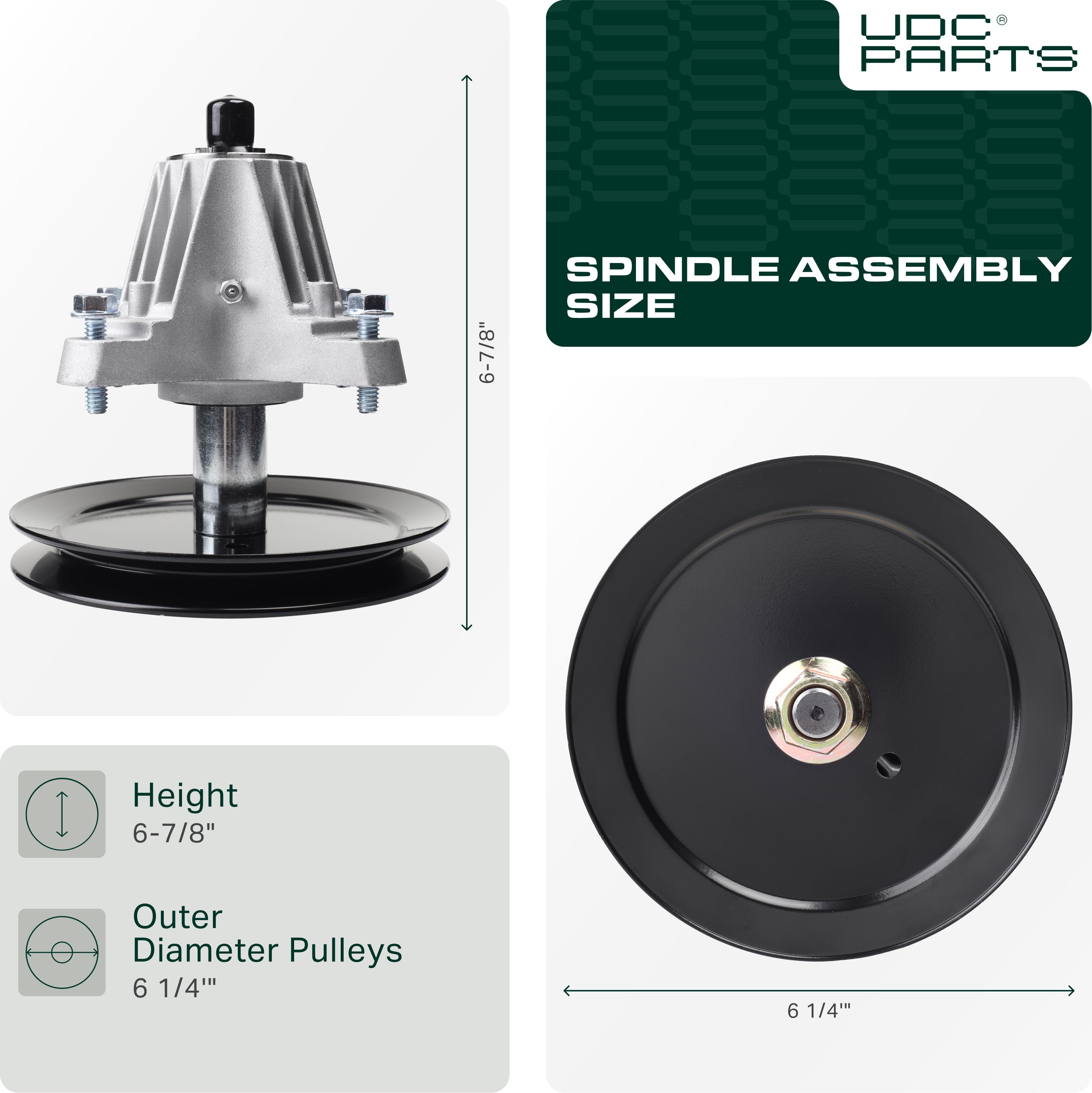 Mower Spindles -  Stars-deals 618-06989 Spindle Assembly / 46 inch deck/ for MTD Troy-Bilt 918-06989 T1500 T1600 LT 4600 CLT46CVT