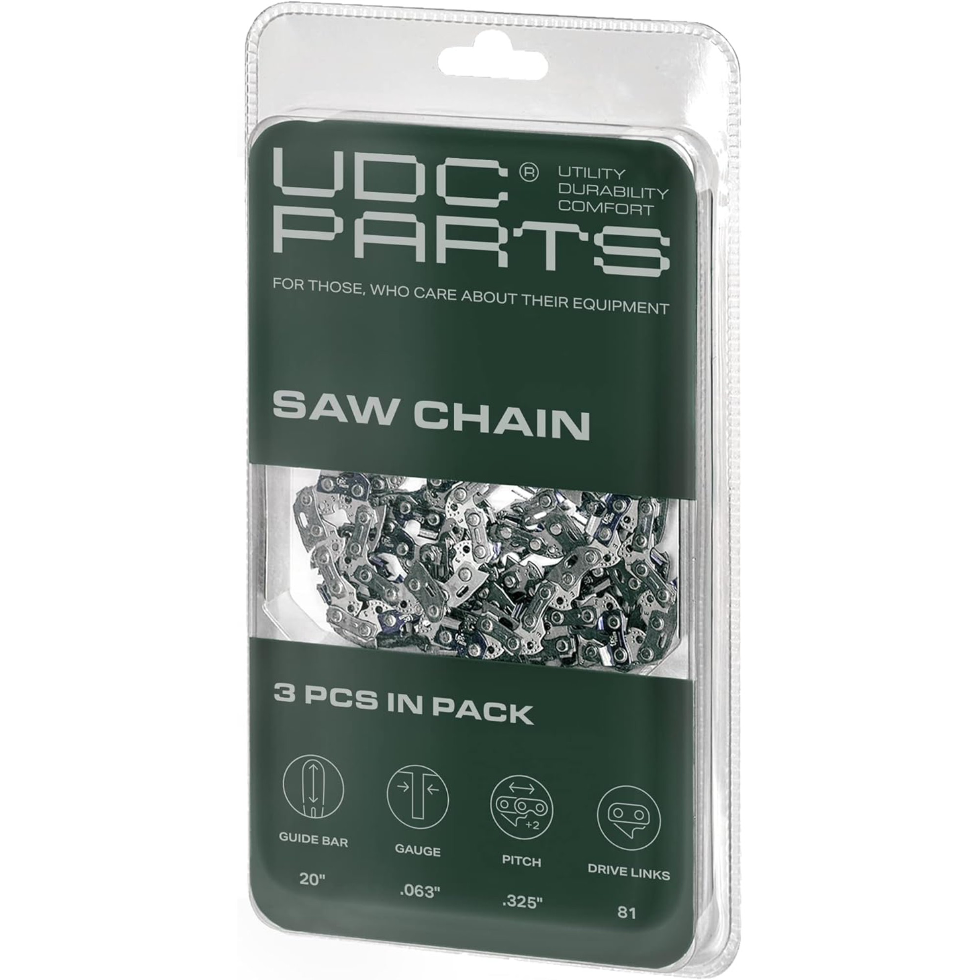Chainsaw Chain -  Stars-deals 20-Inch Chainsaw Chain / L81 /.063 Gauge 81 Drive Links .325 Pitch/Compatible with Stihl Chainsaw - 3 Pack