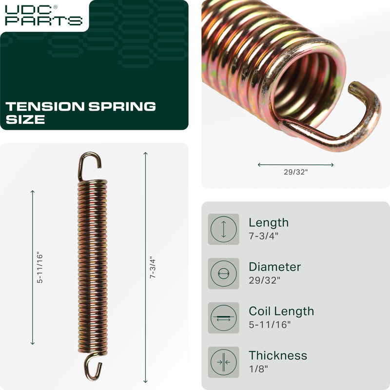  Stars-deals 732-0459C Tension Spring / 2 pcs / for MTD Cub Cadet 732-0459 732-0459B 932-0459 LTX1040 LT-1024 LGTX-1050 Yard Machine 136E470F000