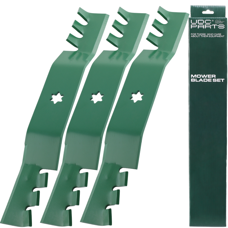  Stars-deals 50 Inch Mower Blades for Cub Cadet 942-04053C 6 Point Star RZT50 LTX1050 LT1050 i1050 RZT S50 Troy Bilt 50