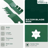  Stars-deals 50 Inch Mower Blades for Cub Cadet 942-04053C 6 Point Star RZT50 LTX1050 LT1050 i1050 RZT S50 Troy Bilt 50