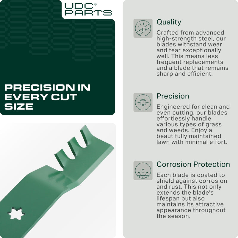  Stars-deals 50 Inch Mower Blades for Cub Cadet 942-04053C 6 Point Star RZT50 LTX1050 LT1050 i1050 RZT S50 Troy Bilt 50