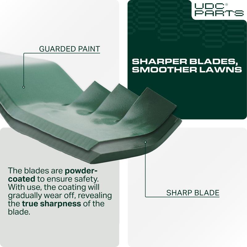  Stars-deals 50 Inch Mower Blades for Cub Cadet 942-04053C 6 Point Star RZT50 LTX1050 LT1050 i1050 RZT S50 Troy Bilt 50