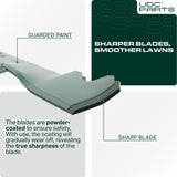  Stars-deals Mulching Blades 21 Inch for Troy Bilt 942-0741A TB130 TB240 TB160 TB115 Craftsman M230 M250 MTD Cub Cadet Yard Machines / Replaces OEM no. 742-0741 742-0741A 942-0741 CMXGZAM100067 / 2 Pack