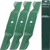  Stars-deals 742-0677 High Lift Blades 54 Inch / 3 Pack / Fits MTD, Cub Cadet, Troy Bilt, Craftsman Replaces OEM no. 942-0677 742-0677B 742-0677A 942-0677A 942-0677B