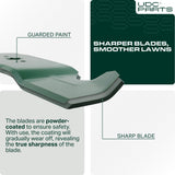  Stars-deals 742-0677 High Lift Blades 54 Inch / 3 Pack / Fits MTD, Cub Cadet, Troy Bilt, Craftsman Replaces OEM no. 942-0677 742-0677B 742-0677A 942-0677A 942-0677B