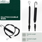  Stars-deals 946-05124A Clutch Cable for 32 inch MTD Craftsman Troy Bilt Murray Huskee Deck Engagement Cable 746-05124 946-05124 746-05124A TB42 TB46 Bronco Pony Horse LT4200 T1000 T1100