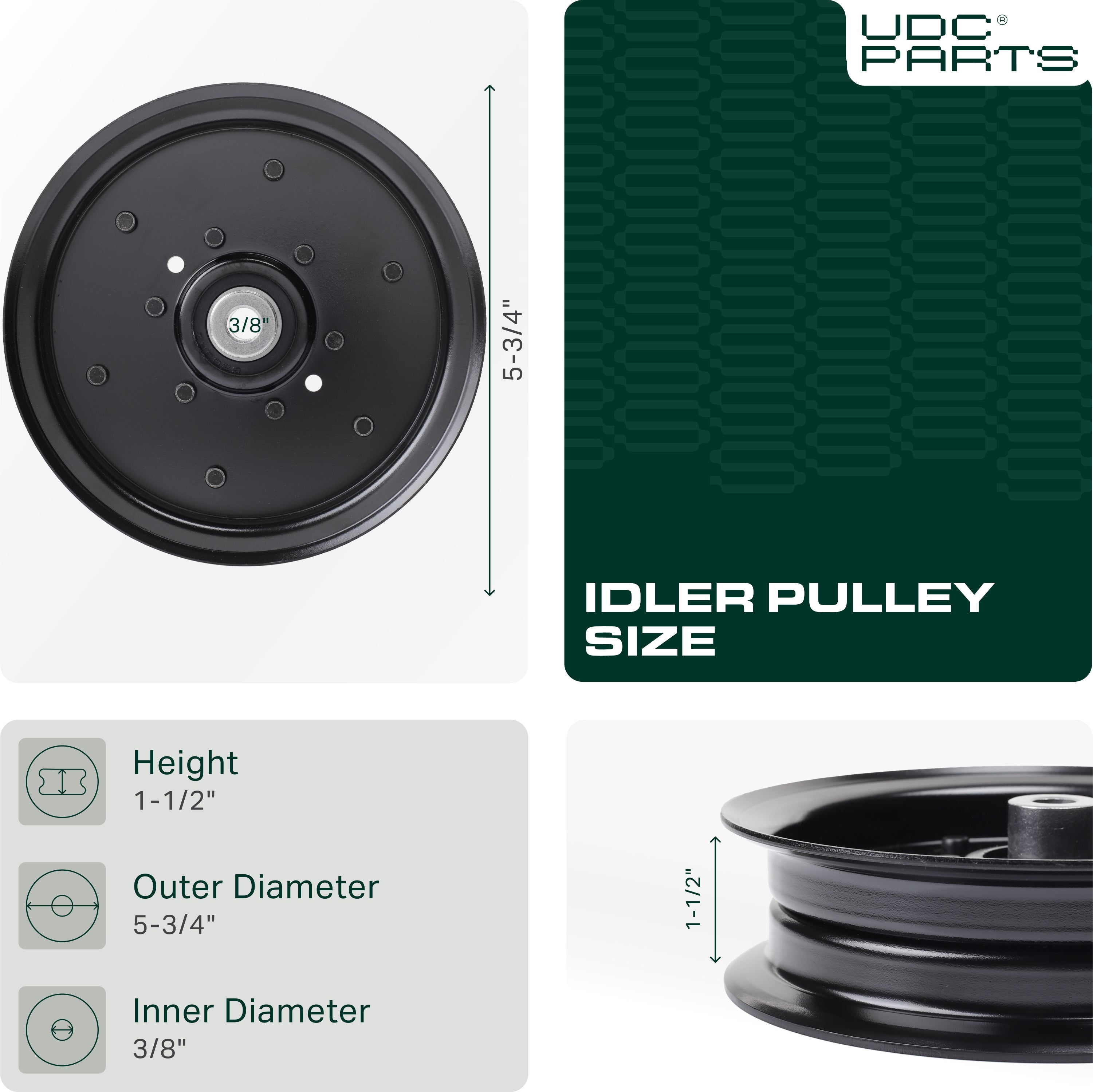 Mower Pulleys -  Stars-deals 756-04511B Idler Pulley / 42 46 50 54 decks / for Cub Cadet MTD Troy Bilt Craftsman 756-04511 756-04511A RZT 42 46 50 54 RZT-L ZT1