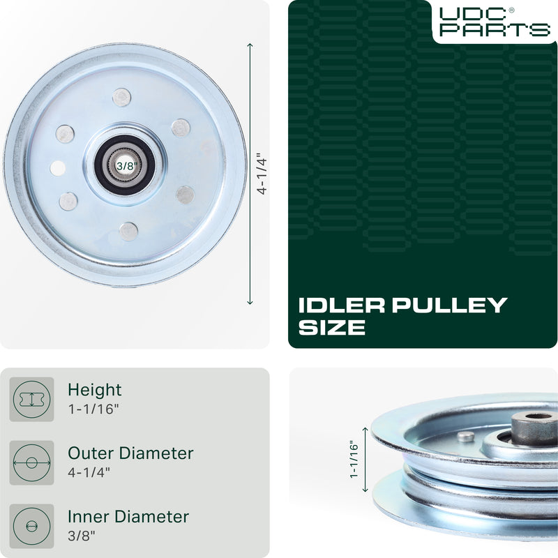  Stars-deals 756-1229 Idler Pulley / 44 48 50 54 inch deck / for Cub Cadet MTD 01004081 Snapper 23966 7023966 RZT17 RZT22 RZT42 RZT50 LT1022 LT1024
