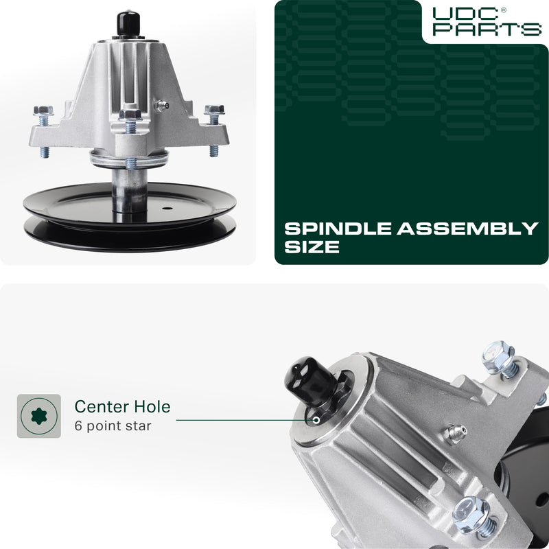  Stars-deals 918-06977A Spindle Assembly / 46 inch deck / for MTD 490-130-C014 618-06977A 618-06977 Cub Cadet LT46 LX46 Craftsman 20442 Pro Lawn Tractor