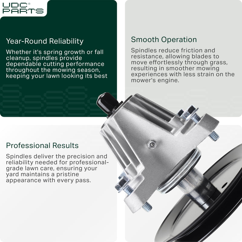  Stars-deals 918-06977A Spindle Assembly / 46 inch deck / for MTD 490-130-C014 618-06977A 618-06977 Cub Cadet LT46 LX46 Craftsman 20442 Pro Lawn Tractor