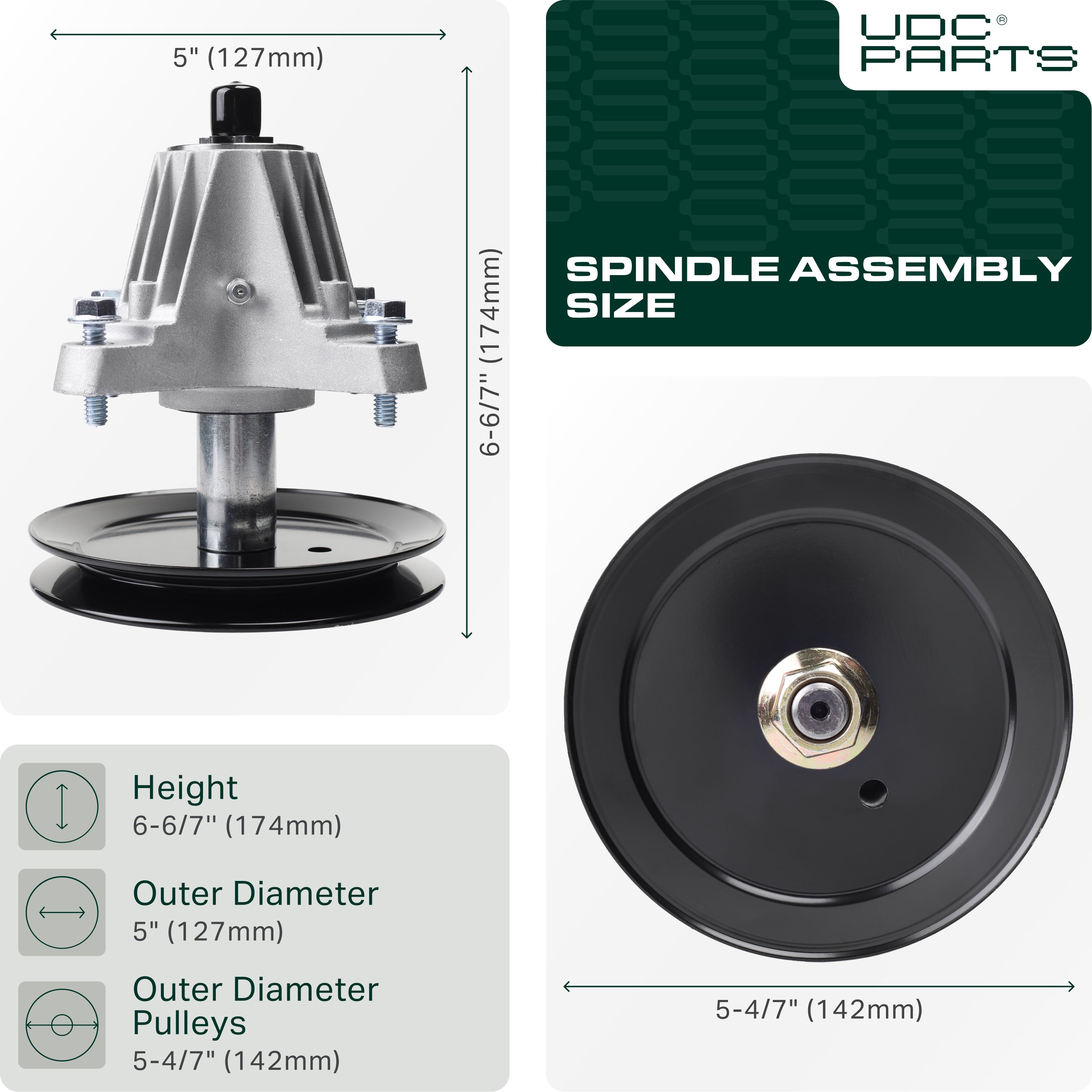 Murray Aftermarket Parts -  Stars-deals 918-06991 Spindle Assembly / 42 inch deck/for MTD Cub Cadet 618-06991 T1000 T1200 T1400 T1800