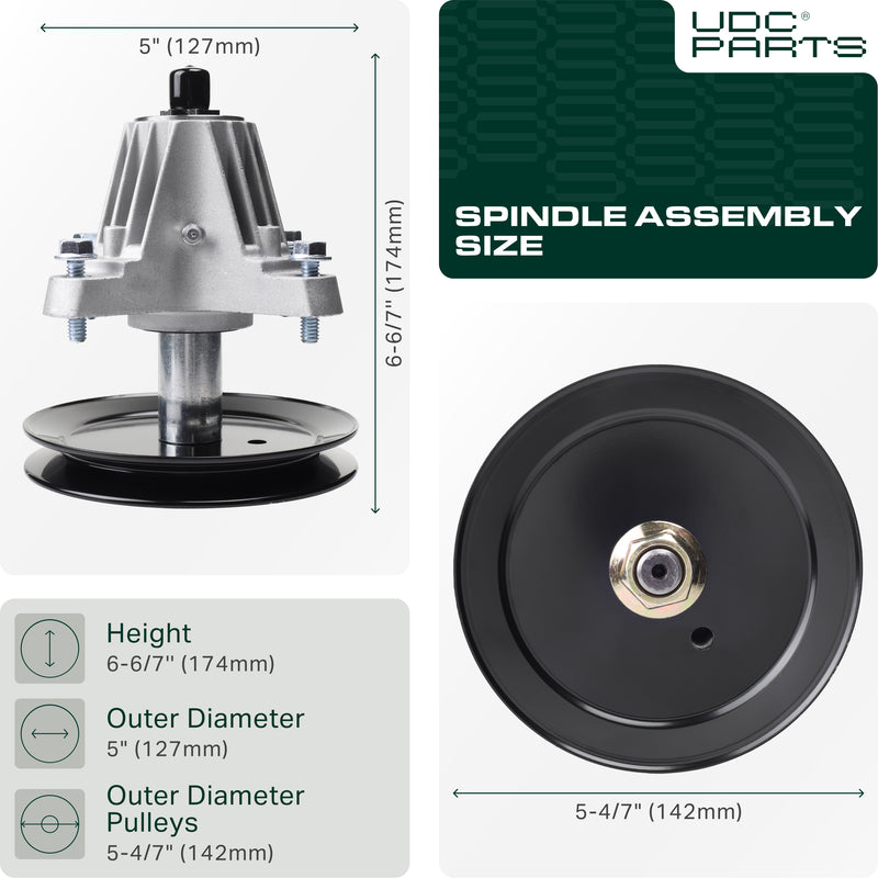  Stars-deals 918-06991 Spindle Assembly / 42 inch deck/for MTD Cub Cadet 618-06991 T1000 T1200 T1400 T1800