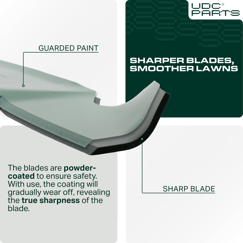  Stars-deals 942-04244A Mulching Mower Blades 6 Point Star for Cub Cadet 46 Inch XT1 LT46 LTX 1045 LTX1046 RZT-L46 XT2 942-04290A 942-04290 Troy Bilt 942-04244 Craftsman T140 T240 MTD 742-04290 / 2 Pack