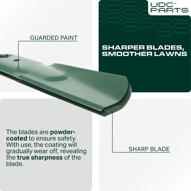  Stars-deals 942-04308 Lawn Mower Blades 6 Point Star for Cub Cadet 42 inch 942-04308A 942-04308-X Craftsman T110 Troy Bilt Pony MTD Replaces OEM no. 942-04312 XT1 LT42 LTX1040 Bronco /High Lift /2 Pack