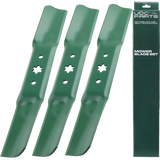  Stars-deals 942-05052A Mower Blades 6 Point Star for Cub Cadet 50 Inch RZT50 XT1 LT50 GT50 XT2 Ultima ZT1 ZT2 L50 LX50 S50 Troy Bilt Mustang XP Craftsman Z550 T260 742-05052A/Medium Lift Mulching 3 Pack