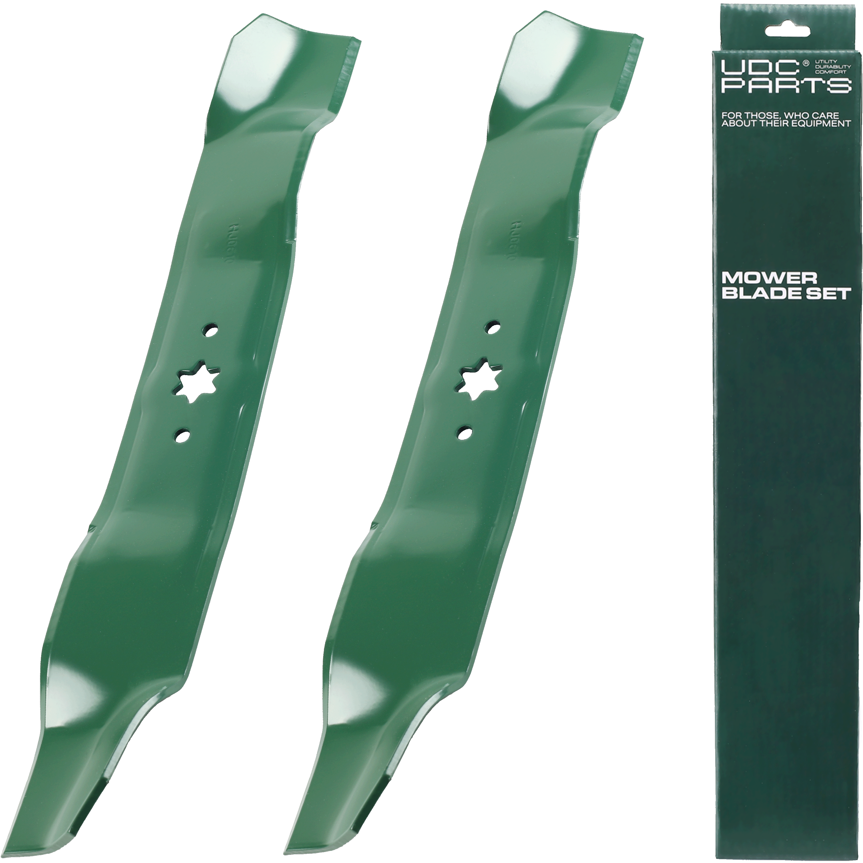 White Outdoor Aftermarket Parts -  Stars-deals 942-0610A Mulching Blades for Cub Cadet Yard Machines MTD Bolens Troy Bilt Huskee LT3800 Murray M115-38 38 Inch Replaces OEM no. 742-0610 742-0610A 7420610 942-0610 GW-7420610 33020 / 2 Pack