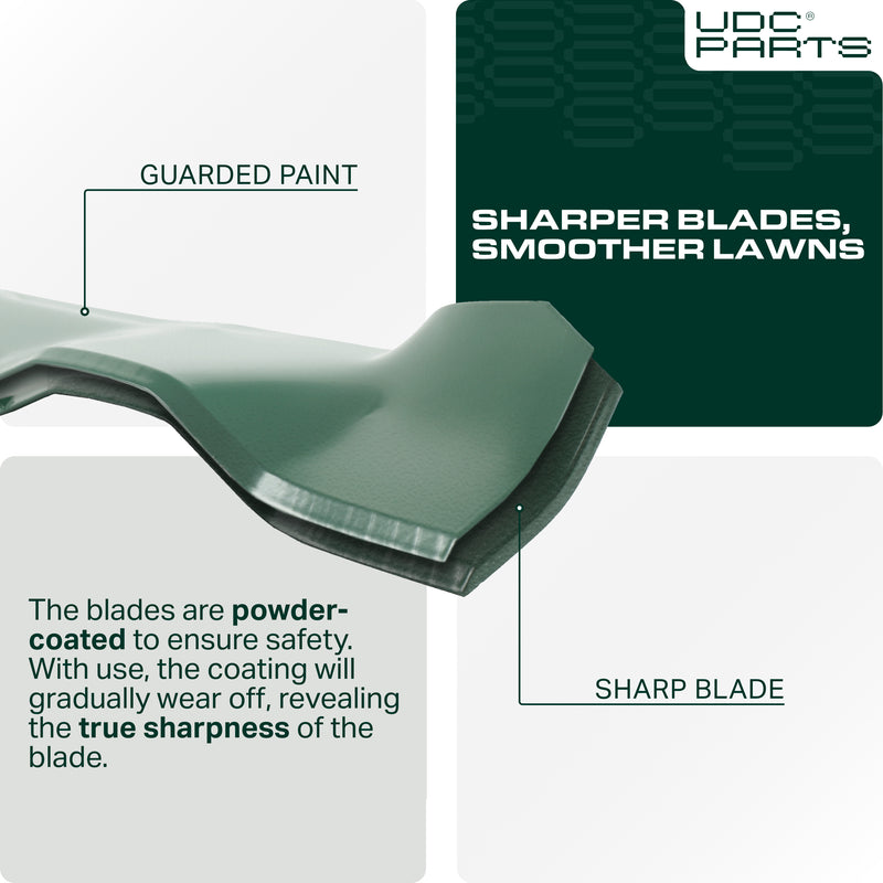  Stars-deals 942-0610A Mulching Blades for Cub Cadet Yard Machines MTD Bolens Troy Bilt Huskee LT3800 Murray M115-38 38 Inch Replaces OEM no. 742-0610 742-0610A 7420610 942-0610 GW-7420610 33020 / 2 Pack