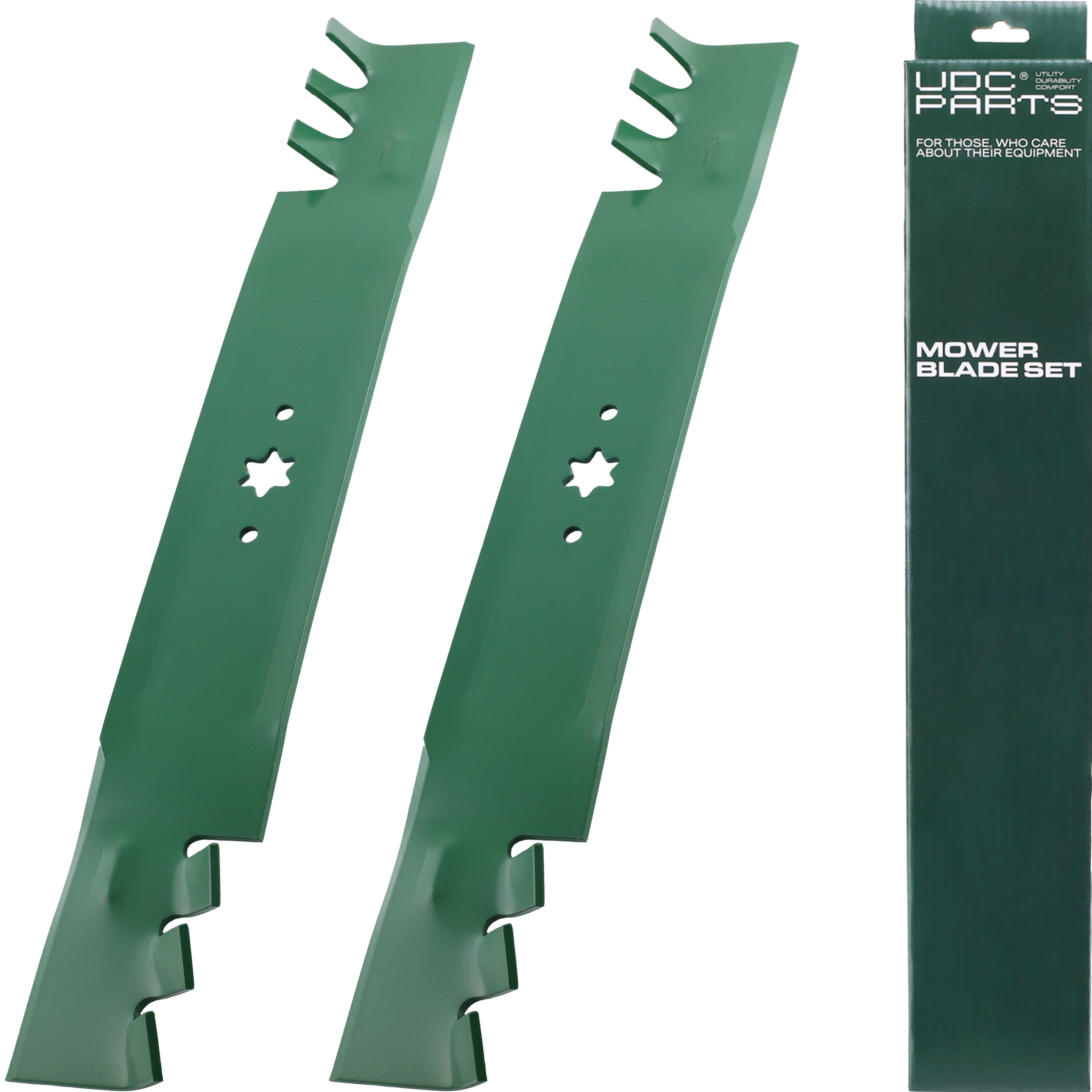 Murray Aftermarket Parts -  Stars-deals 942-04308 Lawn Mower Blades 6 Point Star for Cub Cadet 42 inch 942-04308A 942-04308-X Craftsman T110 Troy Bilt Pony MTD Replaces OEM no. 942-04312 XT1 LT42 LTX1040 Bronco /High Lift /2 Pack