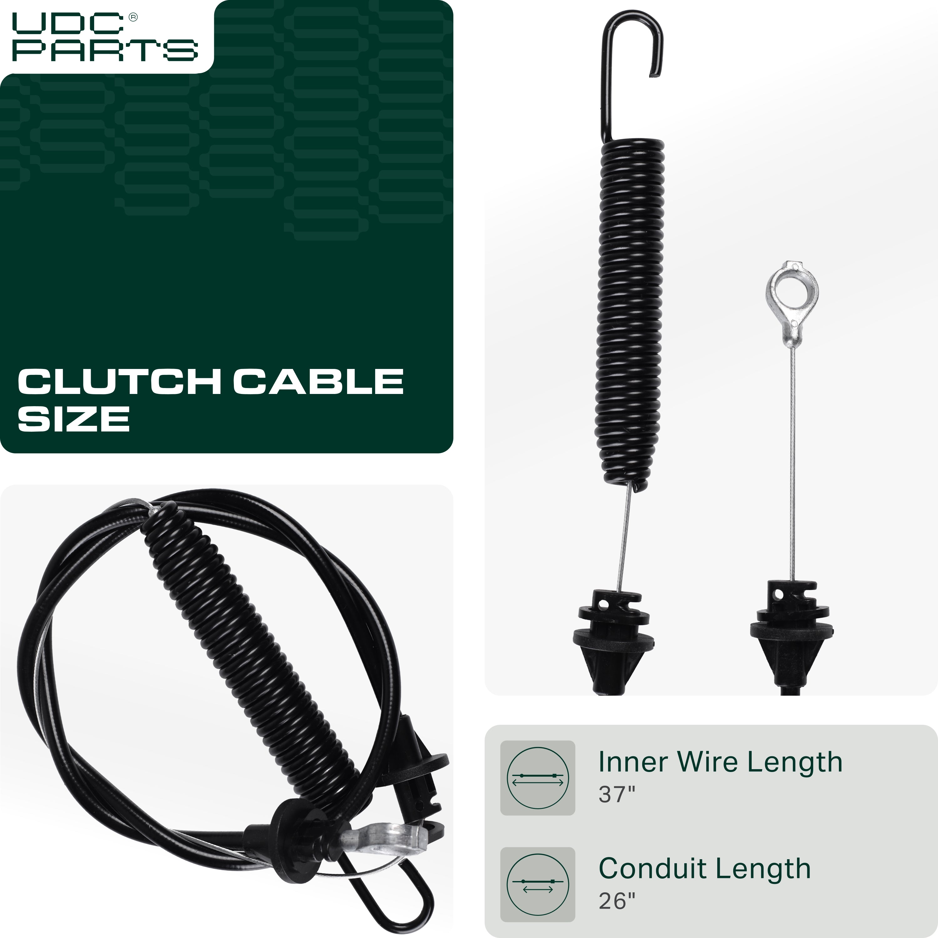Clutch Cable -  Stars-deals 946-04092 Clutch Cable for 46 inch MTD Troy-Bilt 746-04092 Toro 112-0504 LX420 LX425 LX460 Lawn Mowers
