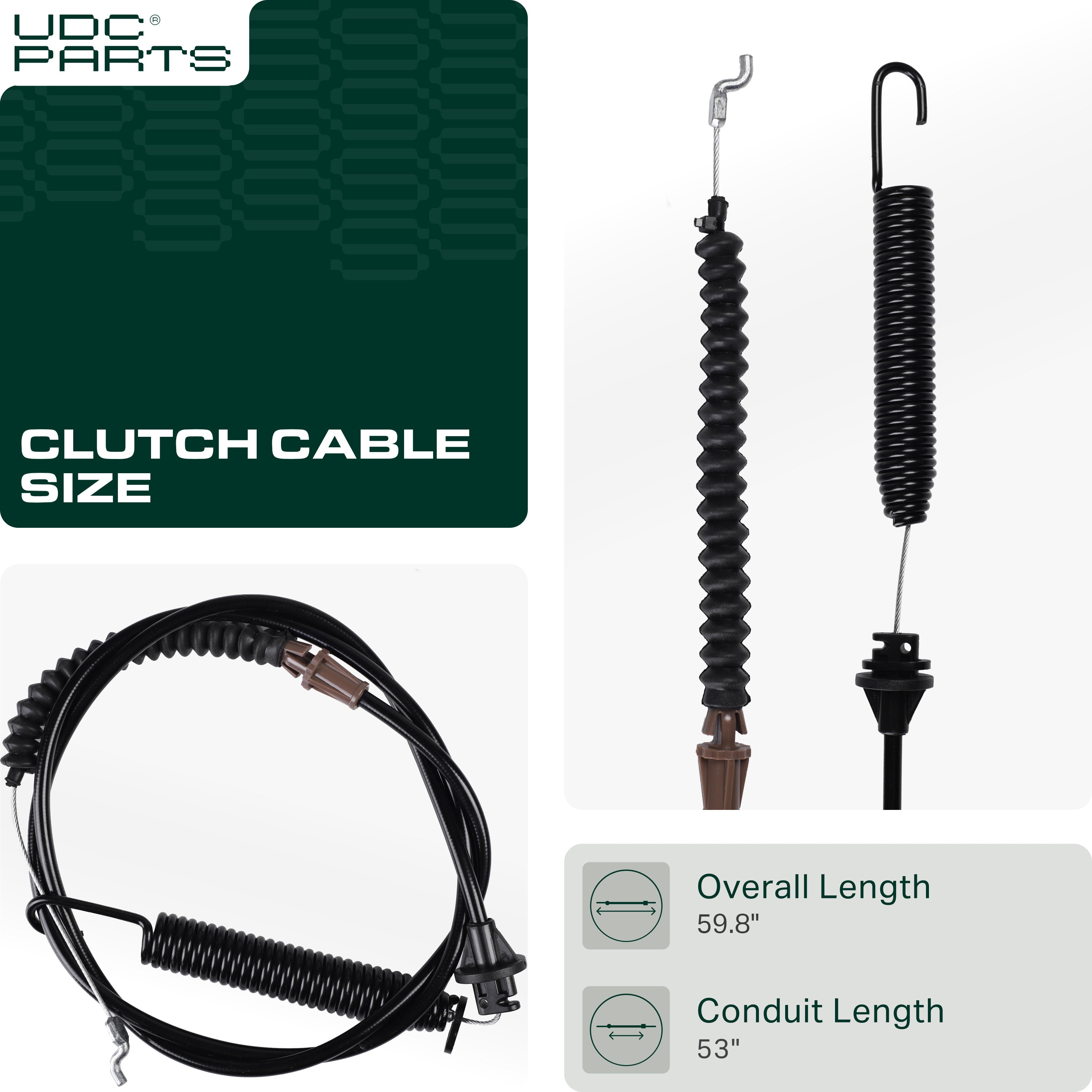 Clutch Cable -  Stars-deals 946-04618C Deck Engagement Clutch Cable for 61 inch MTD Troy Bilt Cub Cadet 946-04618B 746-04618B 946-04618A 746-04618A 746-04618 1040 1045 LTX1040 LTX1042 LTX1045