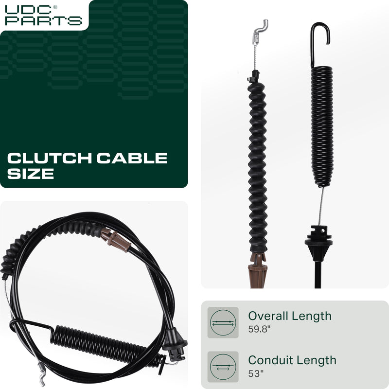  Stars-deals 946-04618C Deck Engagement Clutch Cable for 61 inch MTD Troy Bilt Cub Cadet 946-04618B 746-04618B 946-04618A 746-04618A 746-04618 1040 1045 LTX1040 LTX1042 LTX1045
