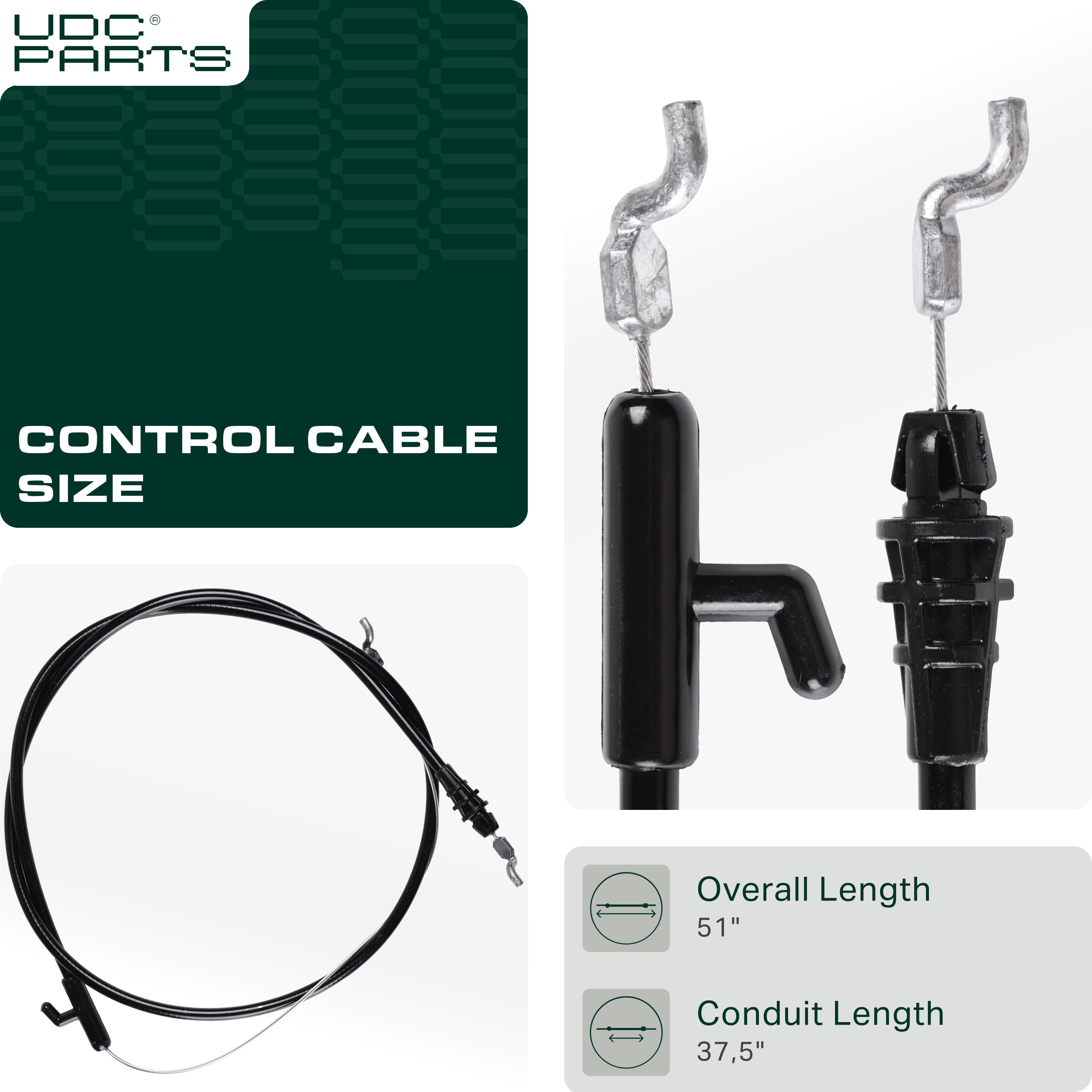 Clutch Cable -  Stars-deals 746-04661A Clutch Cable for 51 inch MTD Craftsman Troy Bilt Yard Machines 946-04661 746-04661 946-04661A TB100 TB110 TB115 TB120 Lawn Mowers