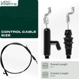  Stars-deals 746-04661A Clutch Cable for 51 inch MTD Craftsman Troy Bilt Yard Machines 946-04661 746-04661 946-04661A TB100 TB110 TB115 TB120 Lawn Mowers